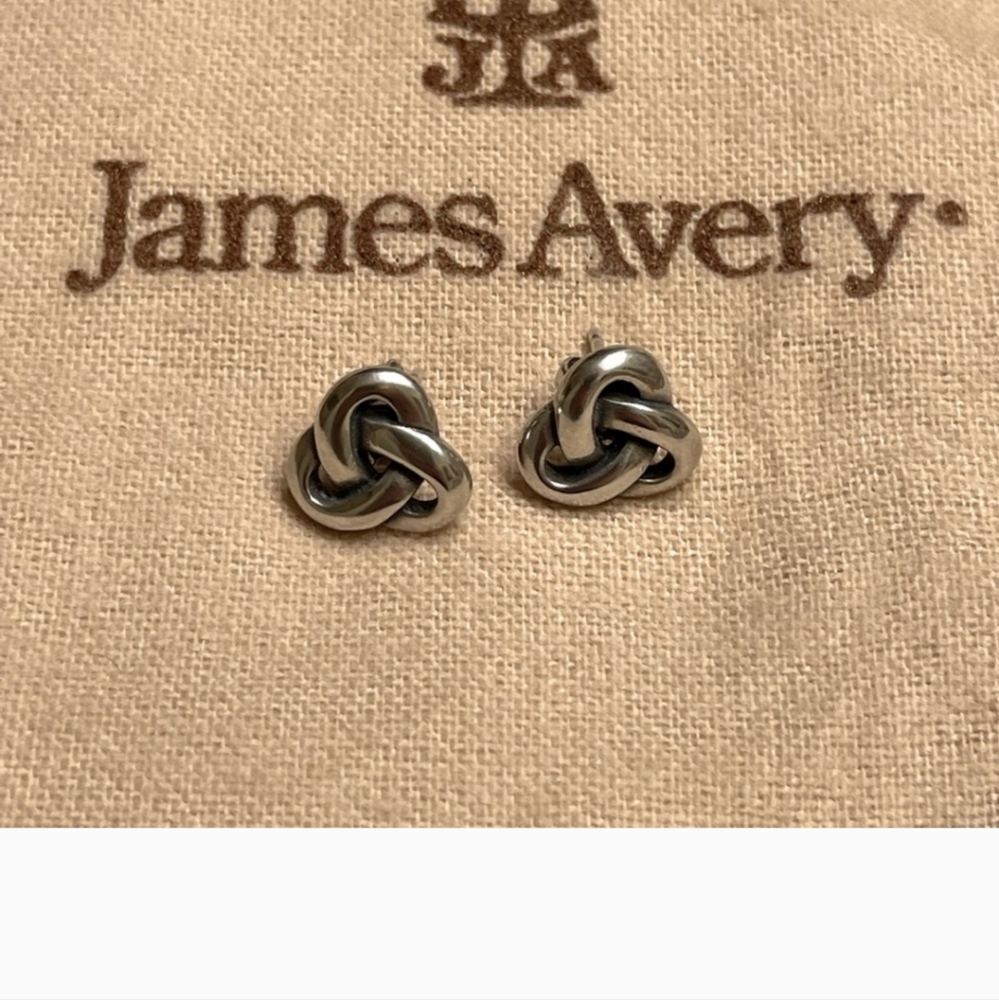 James Avery Celtics lovers knot earrings